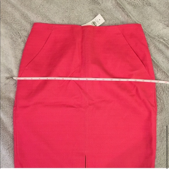 Loft Pink Linen-like Skirt - Picture 6 of 9